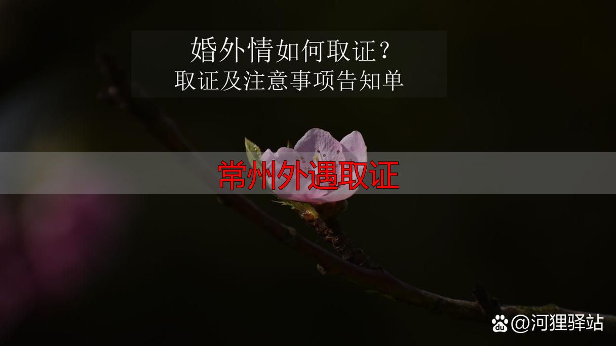 常州外遇取证