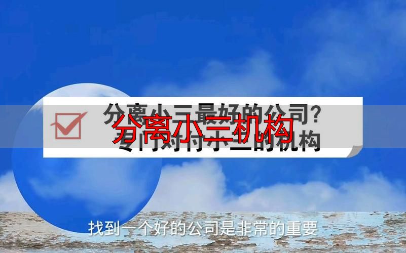 分离小三机构